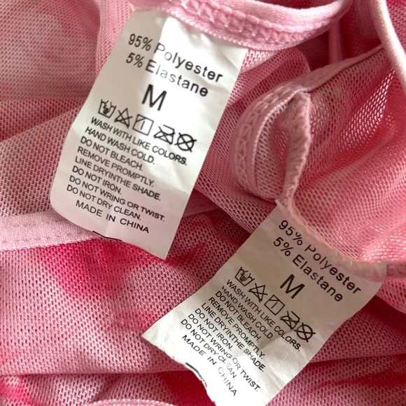 ✨ 3-pc rose print mesh set M - Picture 7 of 8